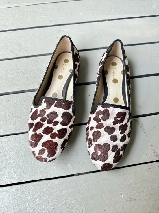 Boden Leopard Animal Print  Calf Hair Loafer Flats~EU39