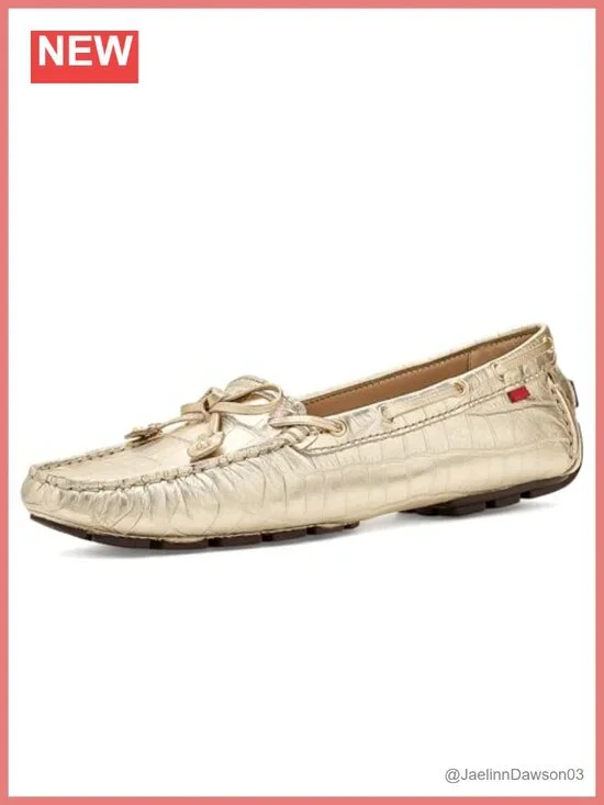 Genuine Napa Calf Leather Loafers with Gel Heel Insert - Comfortable Pull-On