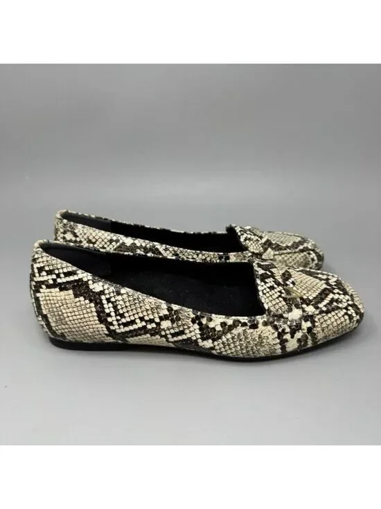 Vionic Hayes Loafer Women's 7 Snake Print Slip On Casual