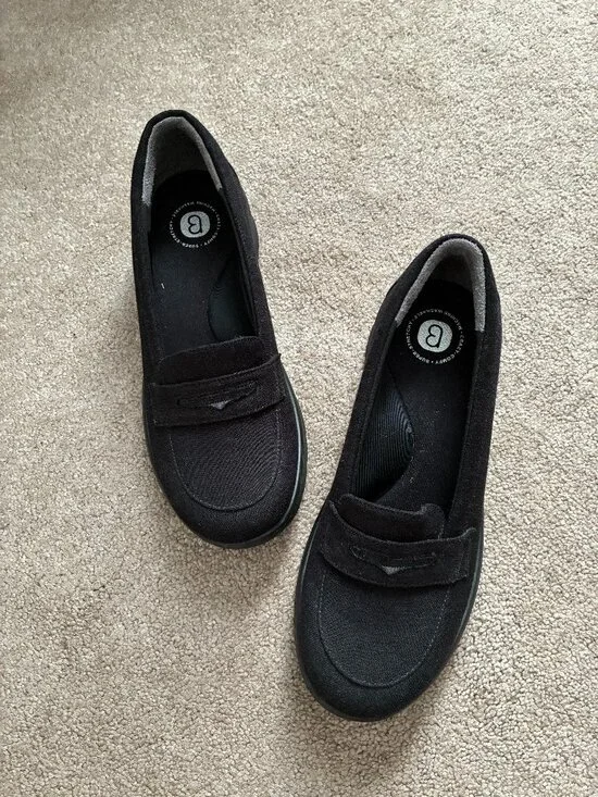 BZEES Women's Washable Slip On Loafers 7.5