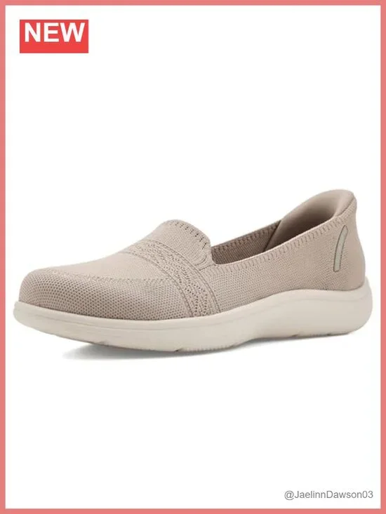 Comfort Slip-on Loafers with Knit Upper and Air-Cooled Goga Mat Foam
