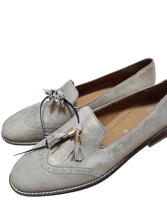 ARA New Classic‎ Tassel Loafer Shoes Womens Size Us 10 Metallic Designer Luxury