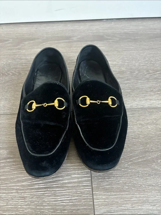 Gucci Women’s Black Suede Loafers