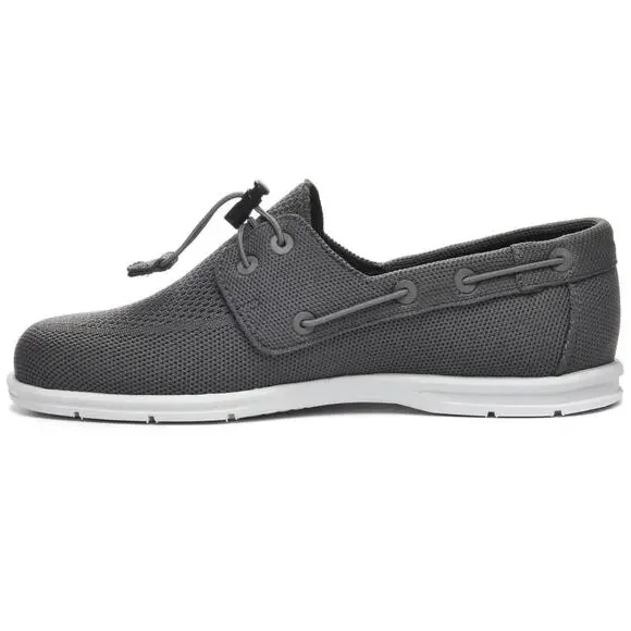 Sebago Monterey Womens Grey Mesh Loafers & Slip Ons Boat Shoes Size 10 M