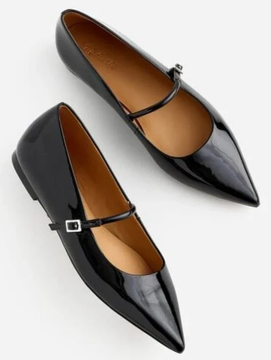 NWOT Madewell Elsie Pointed Patent Mary Jane Flats