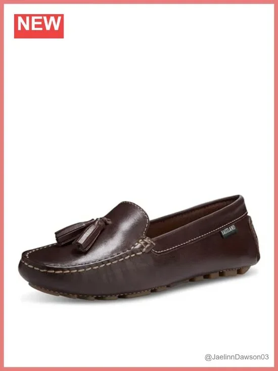 Eastland Women's Leather Loafers - Cushioned Insole, Slip Resistant, Casual