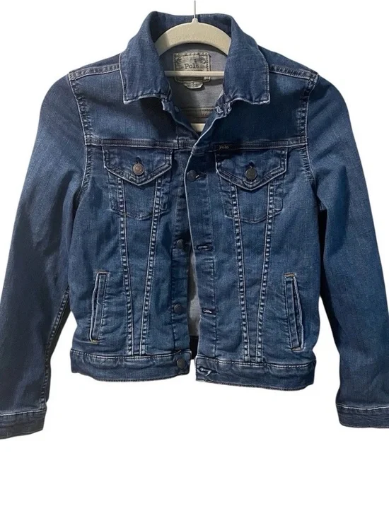 Polo‎ Ralph Lauren Denim Jean Jacket Girls Size 16 /Woman’s XS