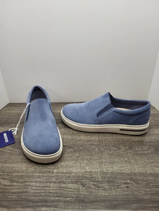 Birkenstock Oswego Women's Blue Suede Size EU 37 US 6 Sneakers Shoes New