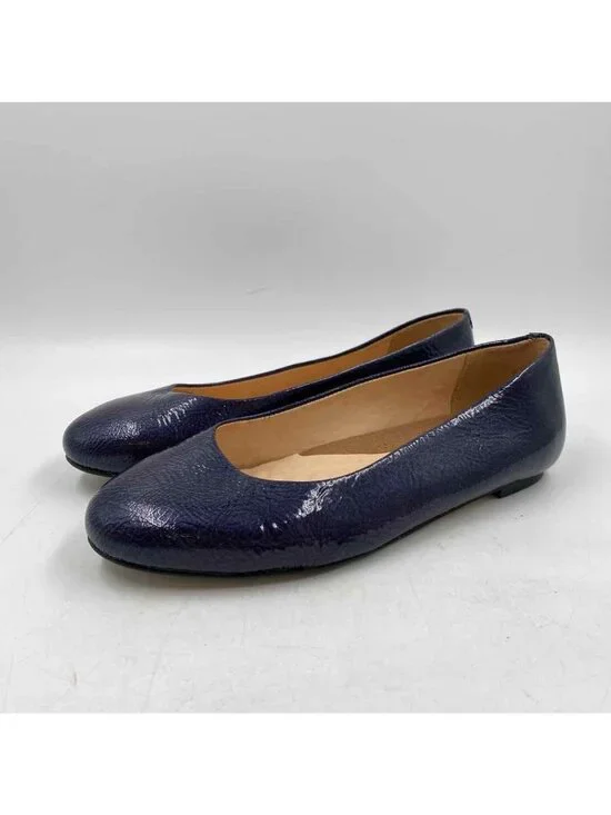 Walking Cradles Leather Women's Shoe Size 7 indigo Textured Flats