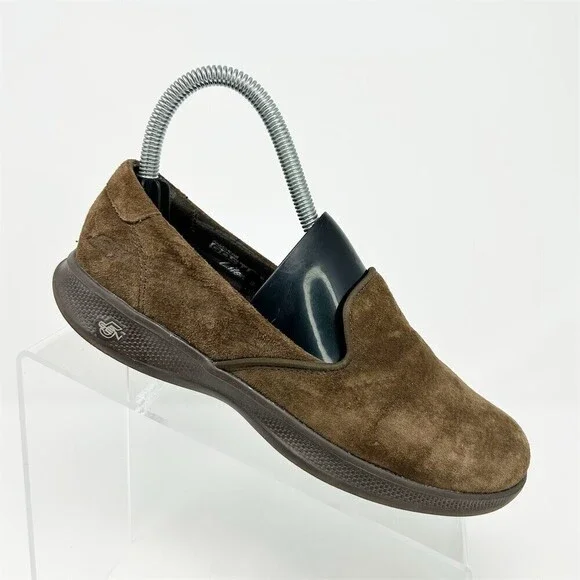 Skechers GO STEP Lite Goga Max Womens Slip-On Walking Shoes Brown Size 6