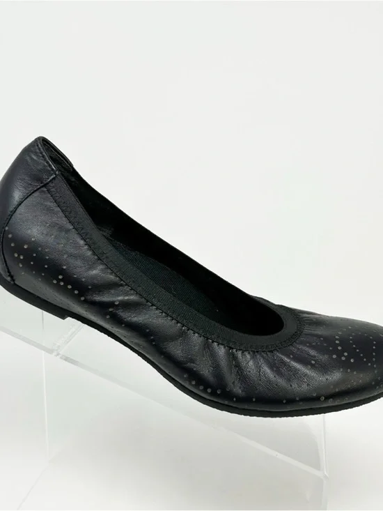 Munro American Womens Ballet Flats Black Metallic Dot Slip-On Comfort Size 9 M