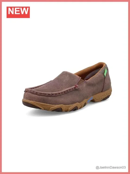 Women's Moc Driving Loafers Leather Slip-On Shoes with CellStretch Cushioning