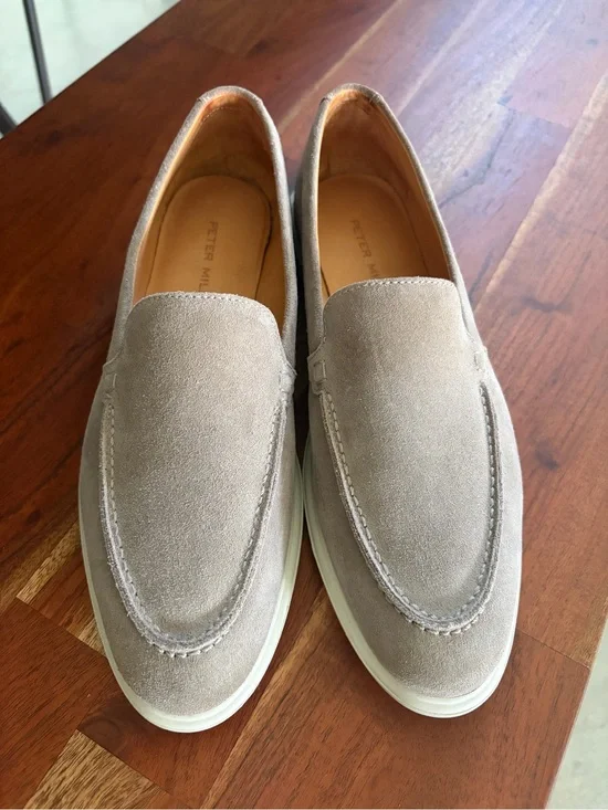 Peter Millar Women’s Taupe Suede Loafers