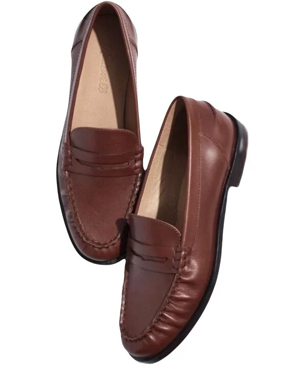 Madewell NYE Penny Loafers Apple Butter Brown Size 9.5 NEW IN BOX