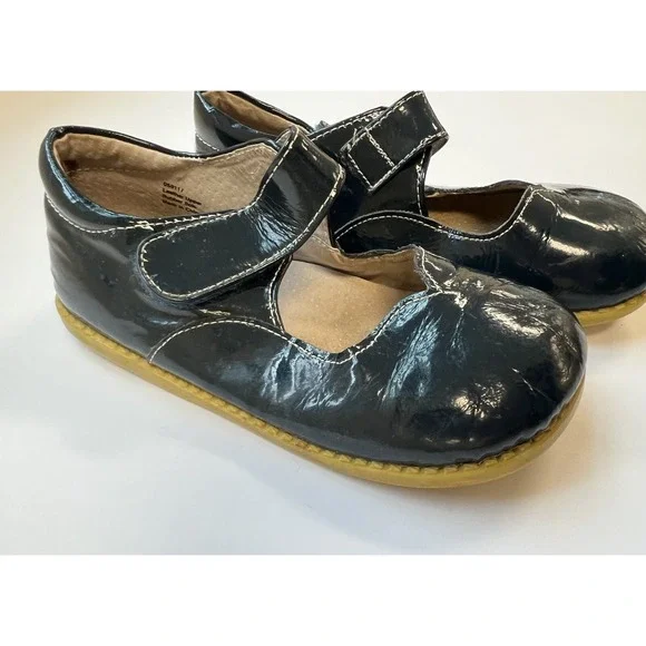 12 Girls‎ Livie & Luca Patent Leather Astrid Mary Janes Midnight Blue Hook Loop