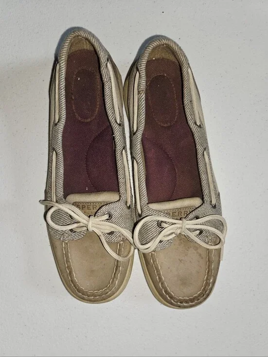 Sperry Top-Sider women's boat shoes leather upper 8.5