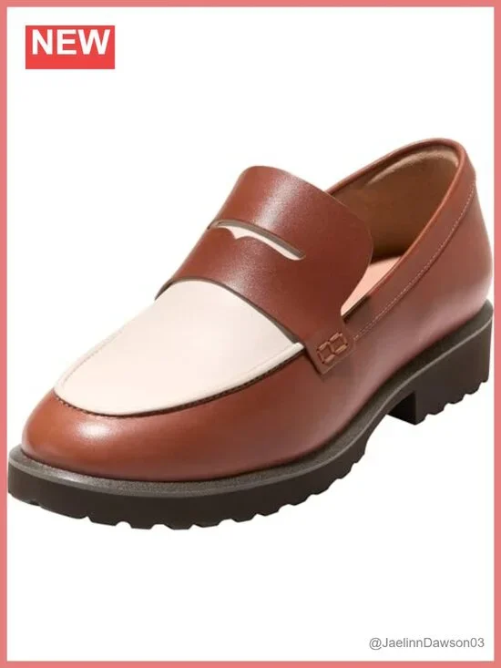 Cole Haan Women's Gwendolyn Penny Loafer Leather Flat Shoes