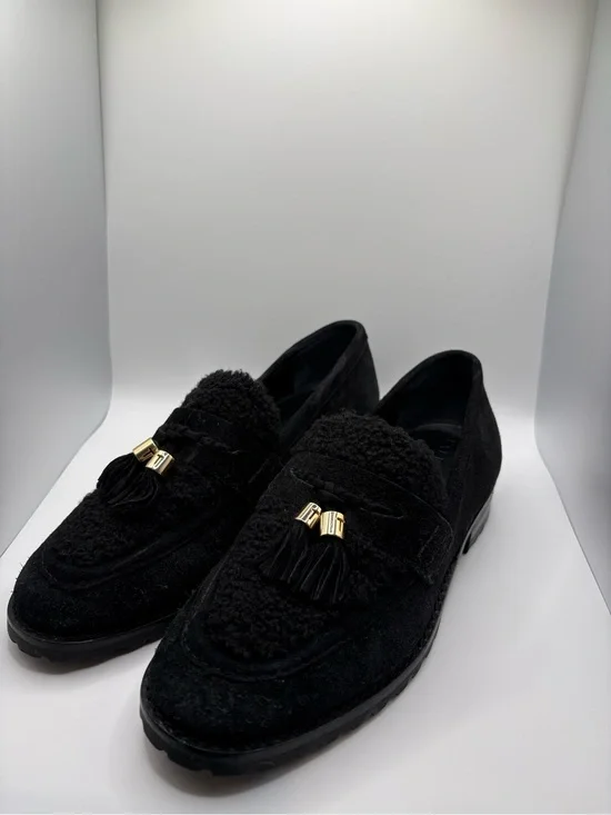 Talbots Black Tassel Loafers