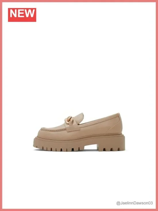 Faux Leather Square Toe Loafer Flats for Women - Slip Resistant Casual Shoes