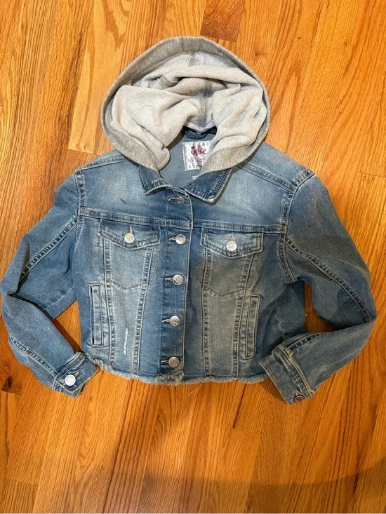 🍬Justice Denim Jacket with Hood