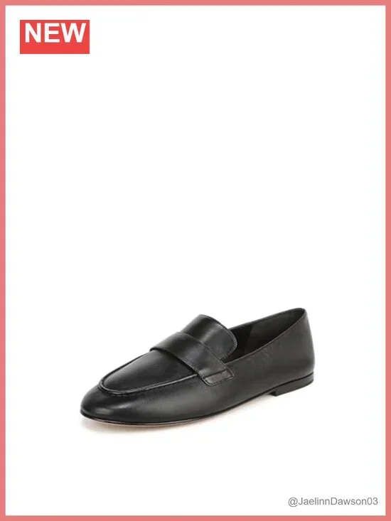 Vince Tommi Leather Suede Slip-On Loafer Moc Shoes