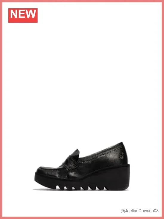 Women's Suede Leather Loafer Wedge Heel Slip-On Comfortable Cushioned