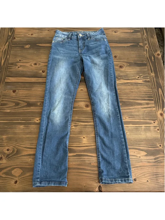 Girls Justice Mid Rise Skinny Jeans Size 12 Blue