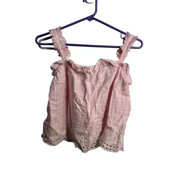 justice girls pink tank top shirt size large 12 14‎