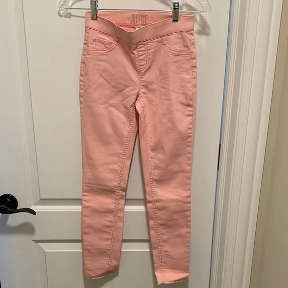 Justice Stylish Elegant Light Pink Girl’s Leggings. Size:10. Brand New.