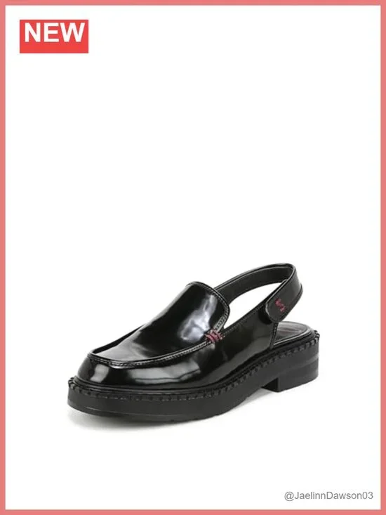 Women's Odette Platform Slingback Loafers - Hook & Loop Closure, Cushioned