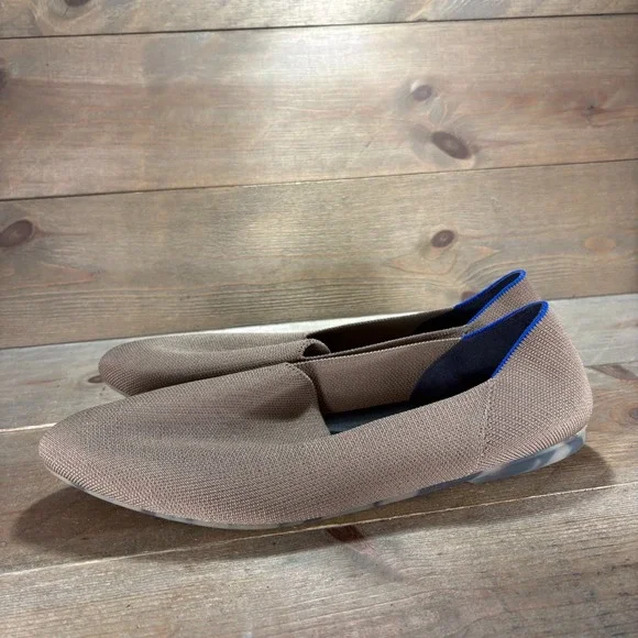 rothys the almond Womens size 13 shoes Brown Knit Round Toe Comfort Flats
