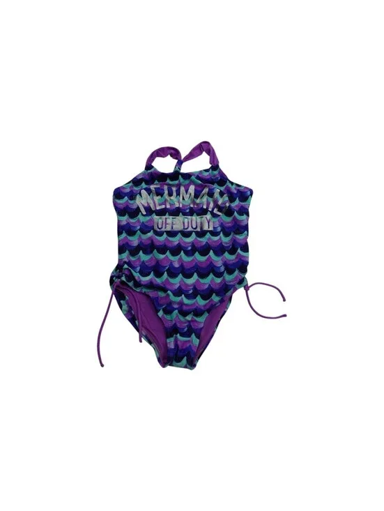 Girl's Justice Mermaid Off Duty 10 1/2 Swim Suit One Piece