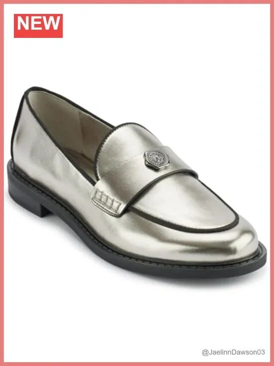 Women's Leather Loafers Slip-On Casual Flats