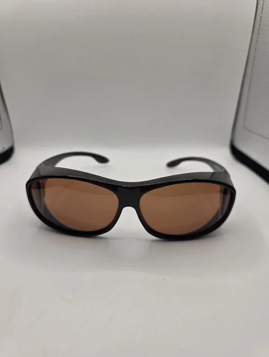 Foster Grant Black VR/AR Glasses with Amber Lenses