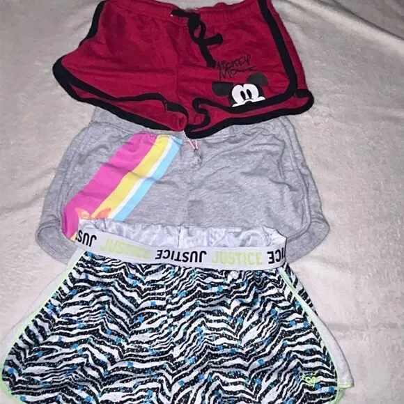 Bundle of 3 girls cotton shorts size 10-12