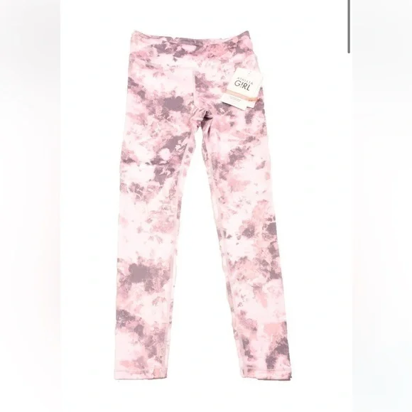 Athleta High Rise Chit Chat Tight Leggings Pink Tie-Dye Size 14 Extra Large
