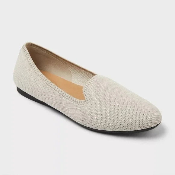Women's Loafers by A New Day Etta Knit Taupe Size 6.5 New‎ With Tags