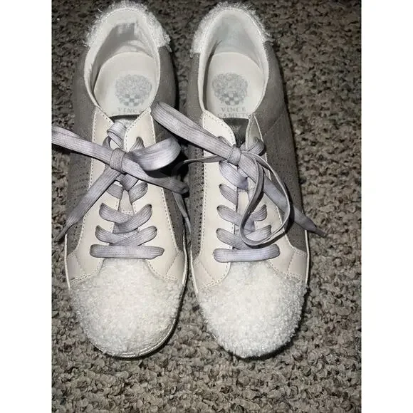 Women’s Size 9M-‎ Vince Camuto Myralyn Shearling & Suede Sneakers Shoes