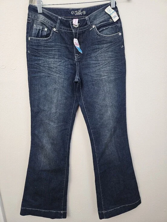 Justice Dark Indigo Flare Jeans Size 16 Reg