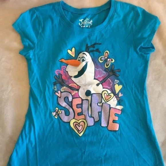 Justice‎ Olaf tee size 8