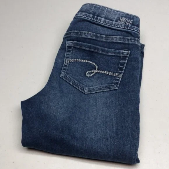 GIRLS JUSTICE MID-RISE LEGGING JEANS (GIRLS) 14x28⭐️