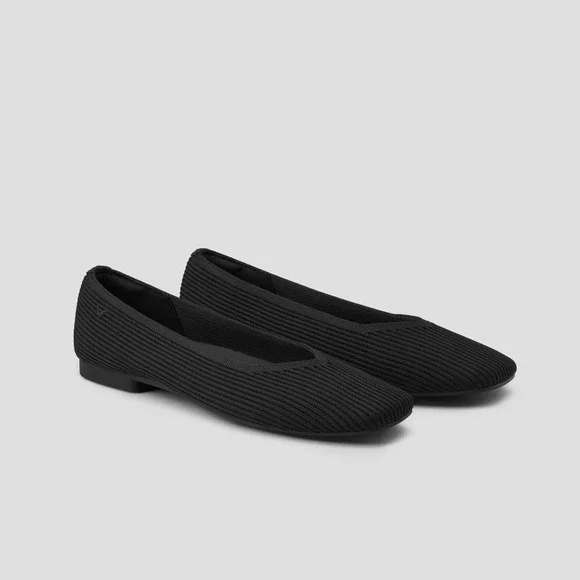 VIVAIA Square-Toe V-Cut Flats (Margot™ 2.0) EU 36/‎ US 5.5-6