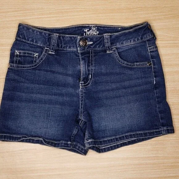 Justice Girls Denim Shorts 12