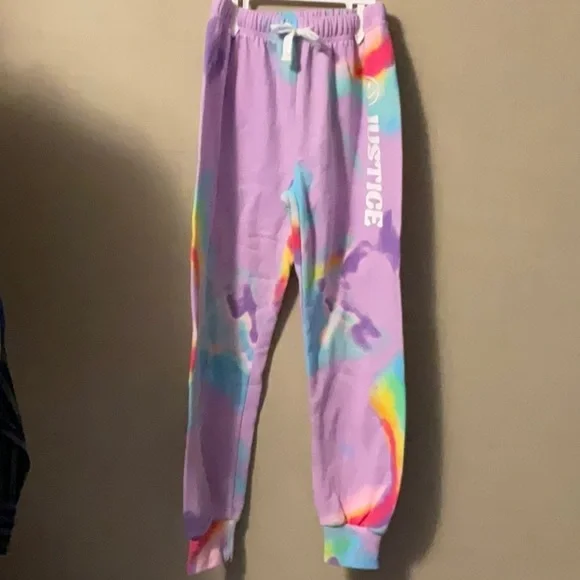 Justice Kids' Multicolor Tie-Dye Sweatpants