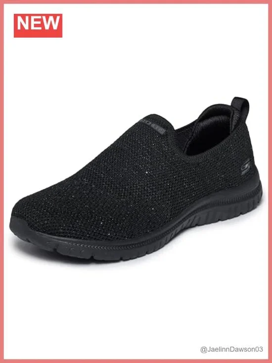 Stretch Fit Slip On Loafer Memory Foam Comfort Machine Washable Women's Shoes