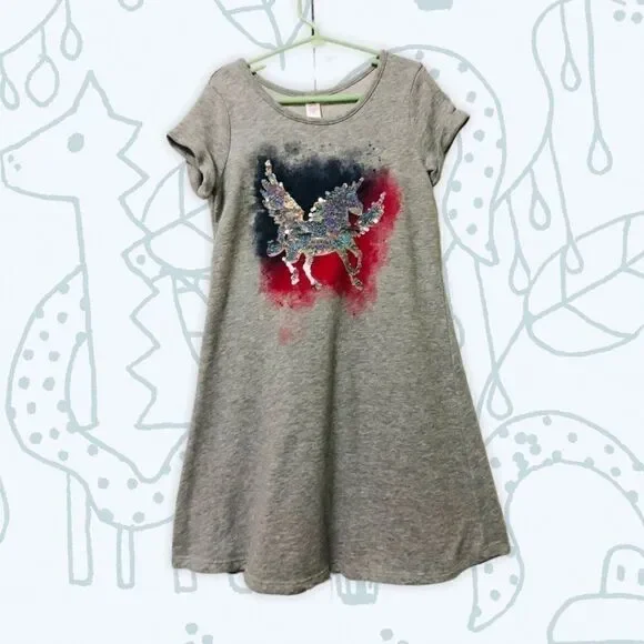 Justice Unicorn Flip-sequin Dress‎