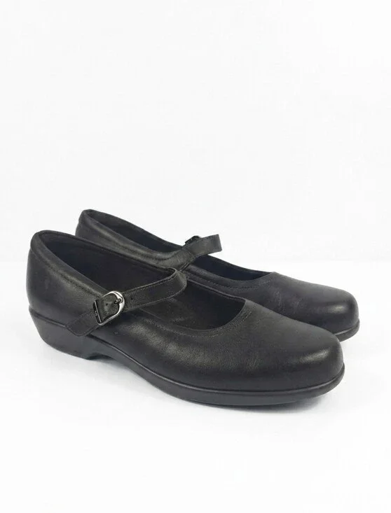 SAS Maria Leather Mary Jane Comfortable Clogs Women's Size‎ 9.5