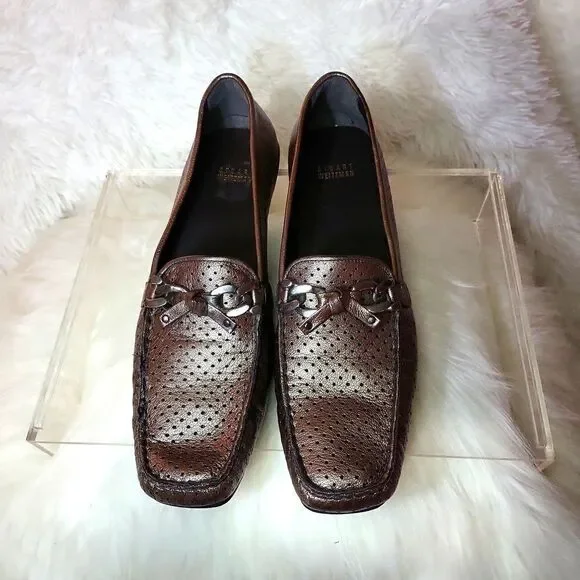 NWOT STUART WEITZMAN LINCOLN SABLE OLD NAPPA SZ.11 NARROW ,PEWTER SILVER