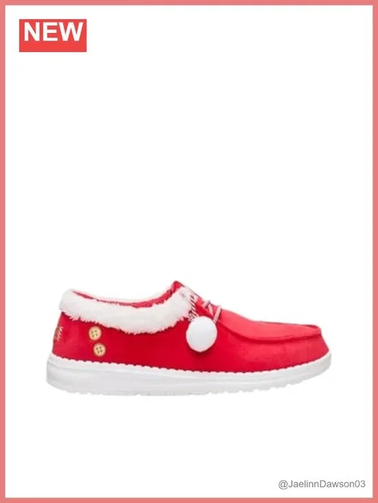 Women's Hey Dude Wendy Mrs Claus Loafers - Flexible Comfort