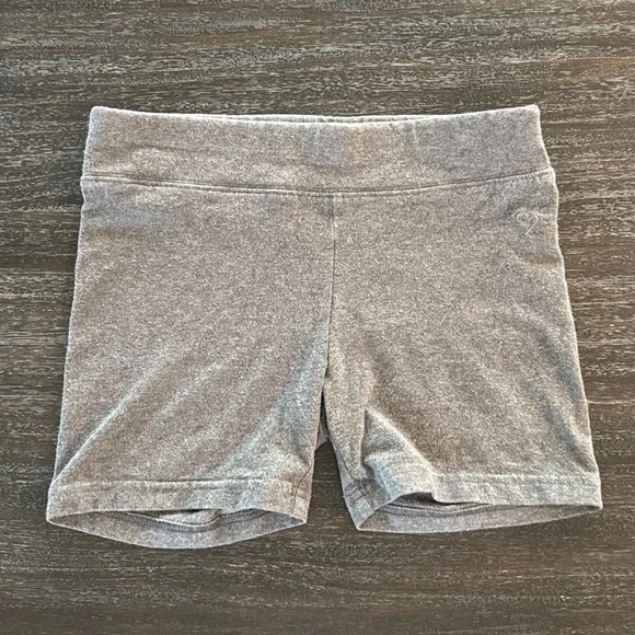 Justice Girls 10 Athletic Grey Shorts